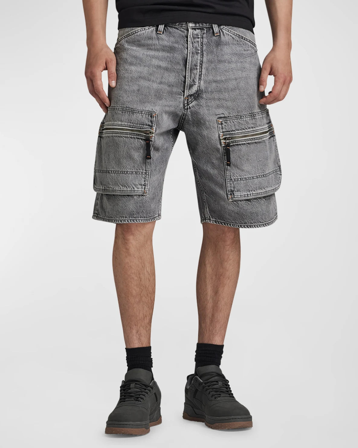 G-STAR RAW Men's Loose Denim Cargo Shorts