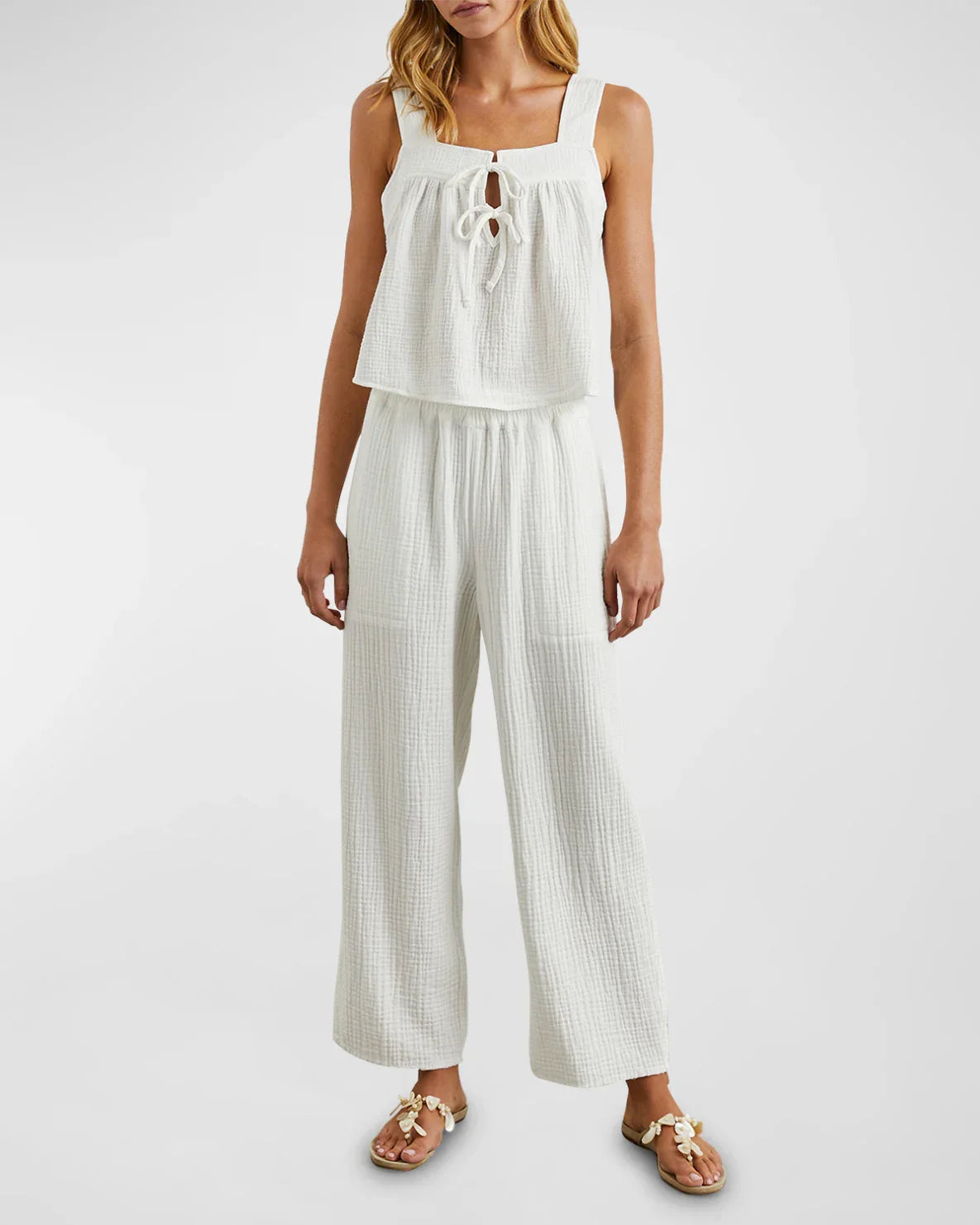 RAILS Enya Gauze Cropped Tank Top