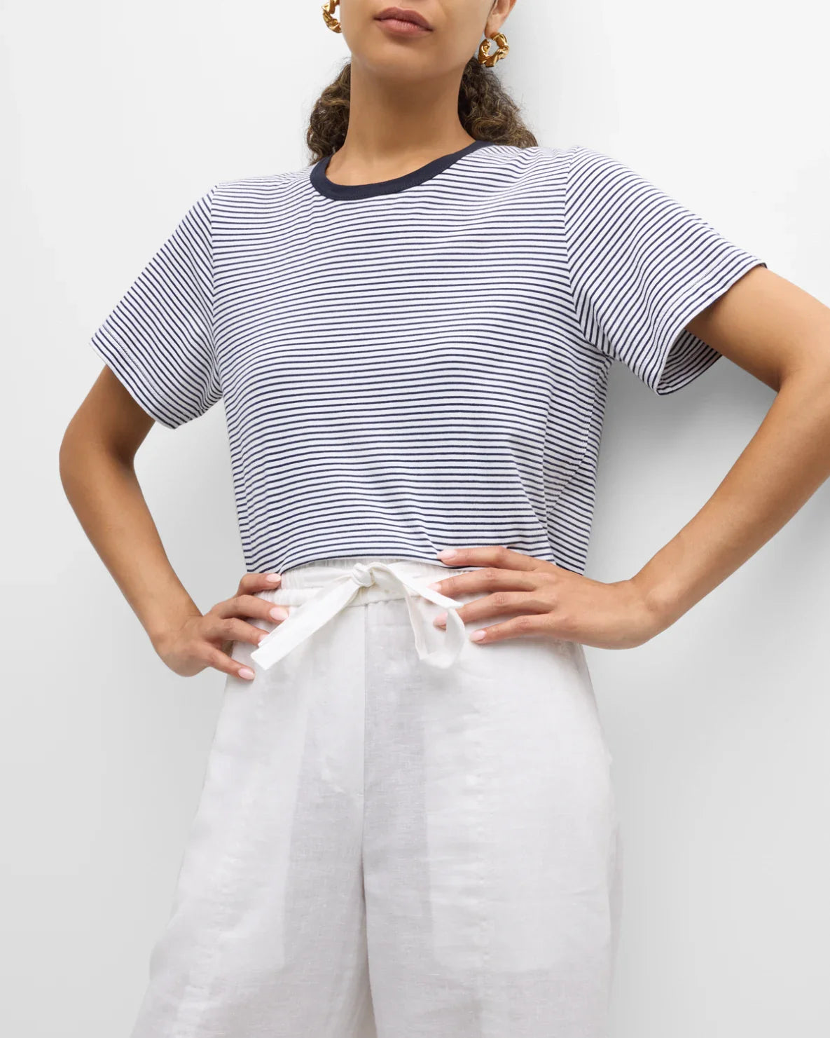 Julia Stripe Crewneck Tee