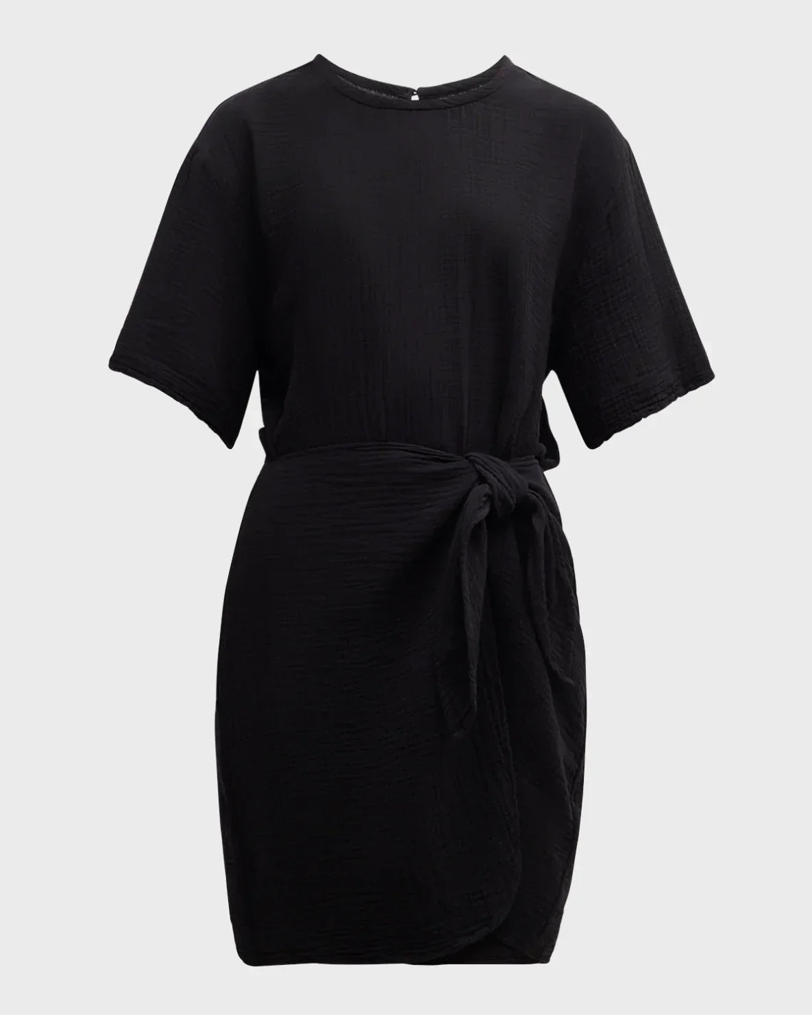 XIRENA Emme Cotton Gauze Mini Wrap Dress