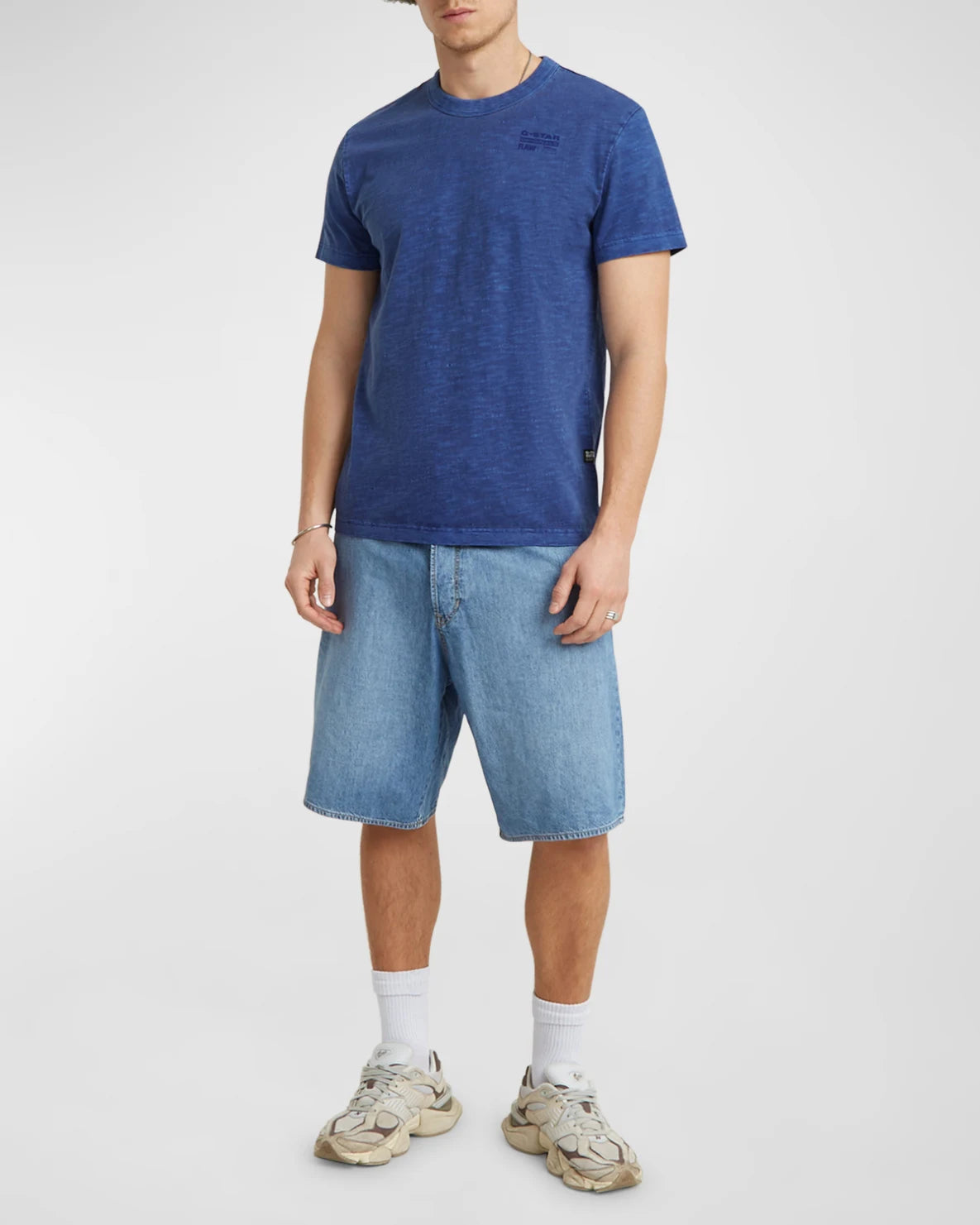 G-STAR RAW Men's Musa Stencil Pigment-Dyed T-Shirt