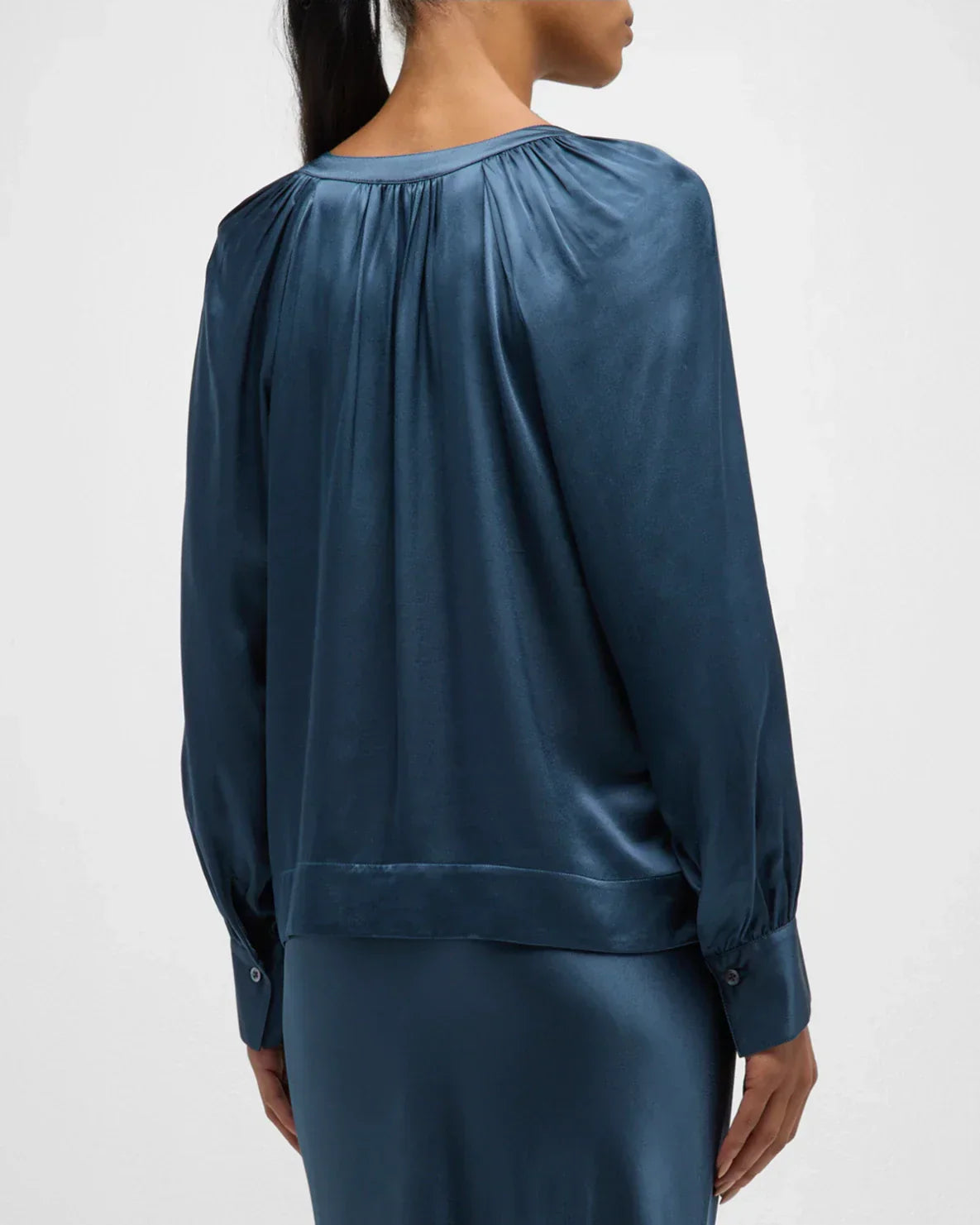 Neck Satin Blouse