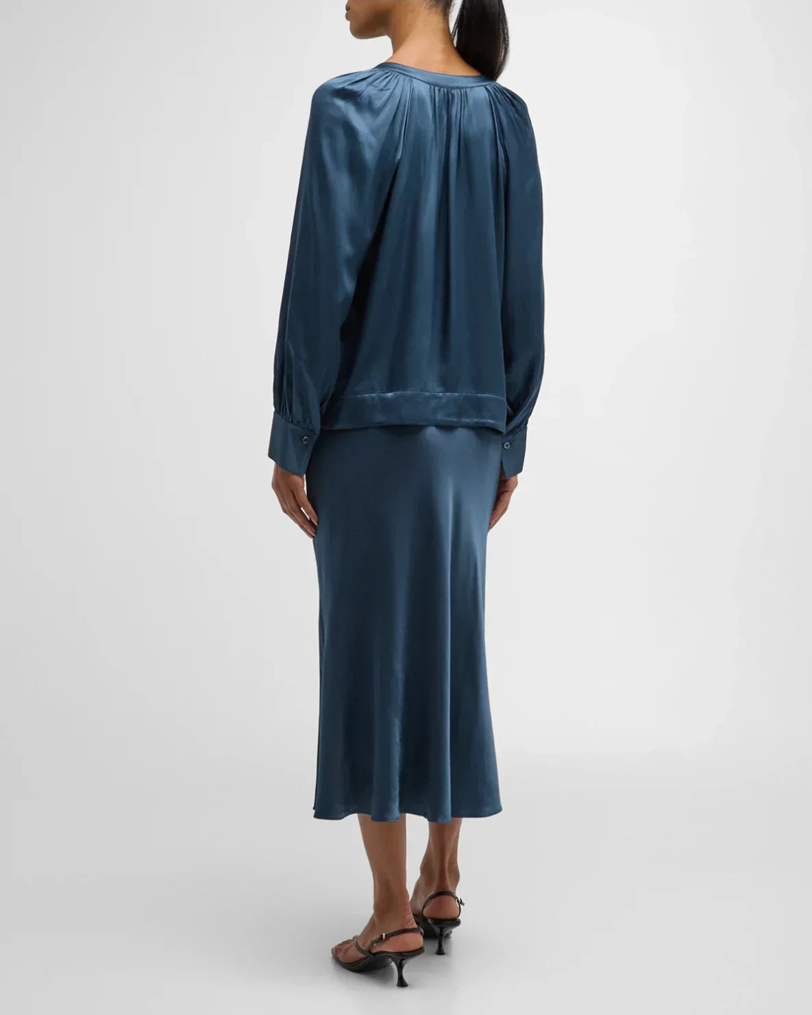 Neck Satin Blouse