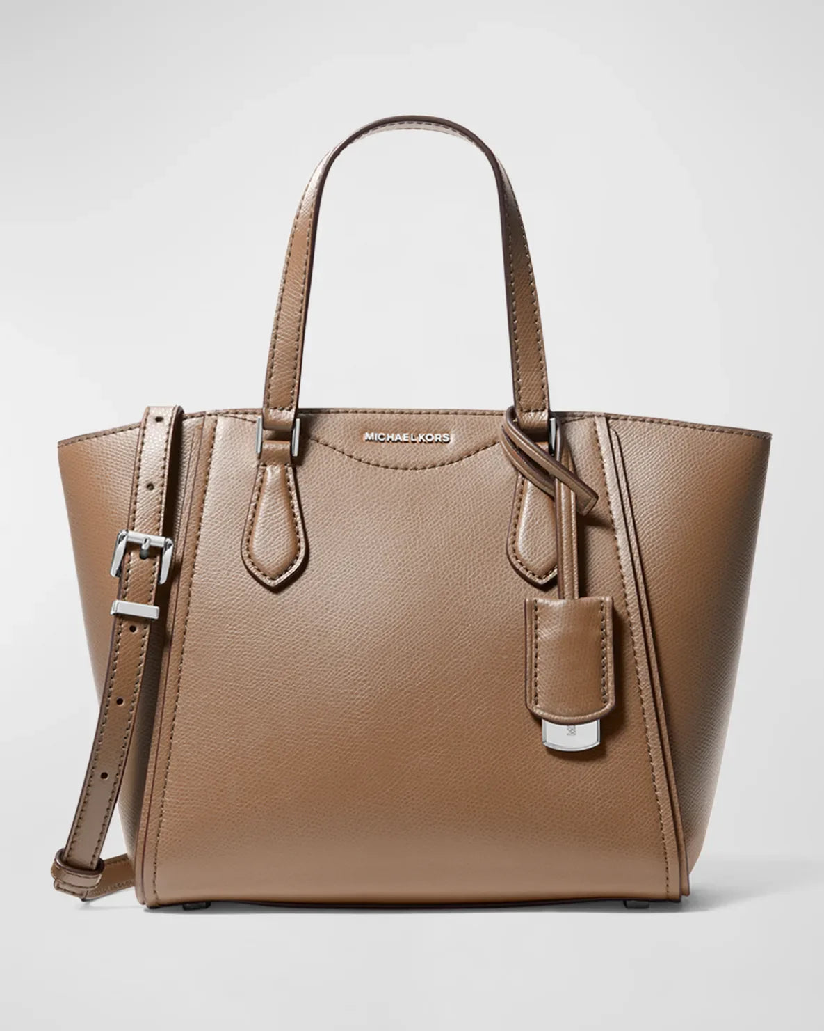 MICHAEL MICHAEL KORS Taryn Grained Leather Crossbody Tote Bag