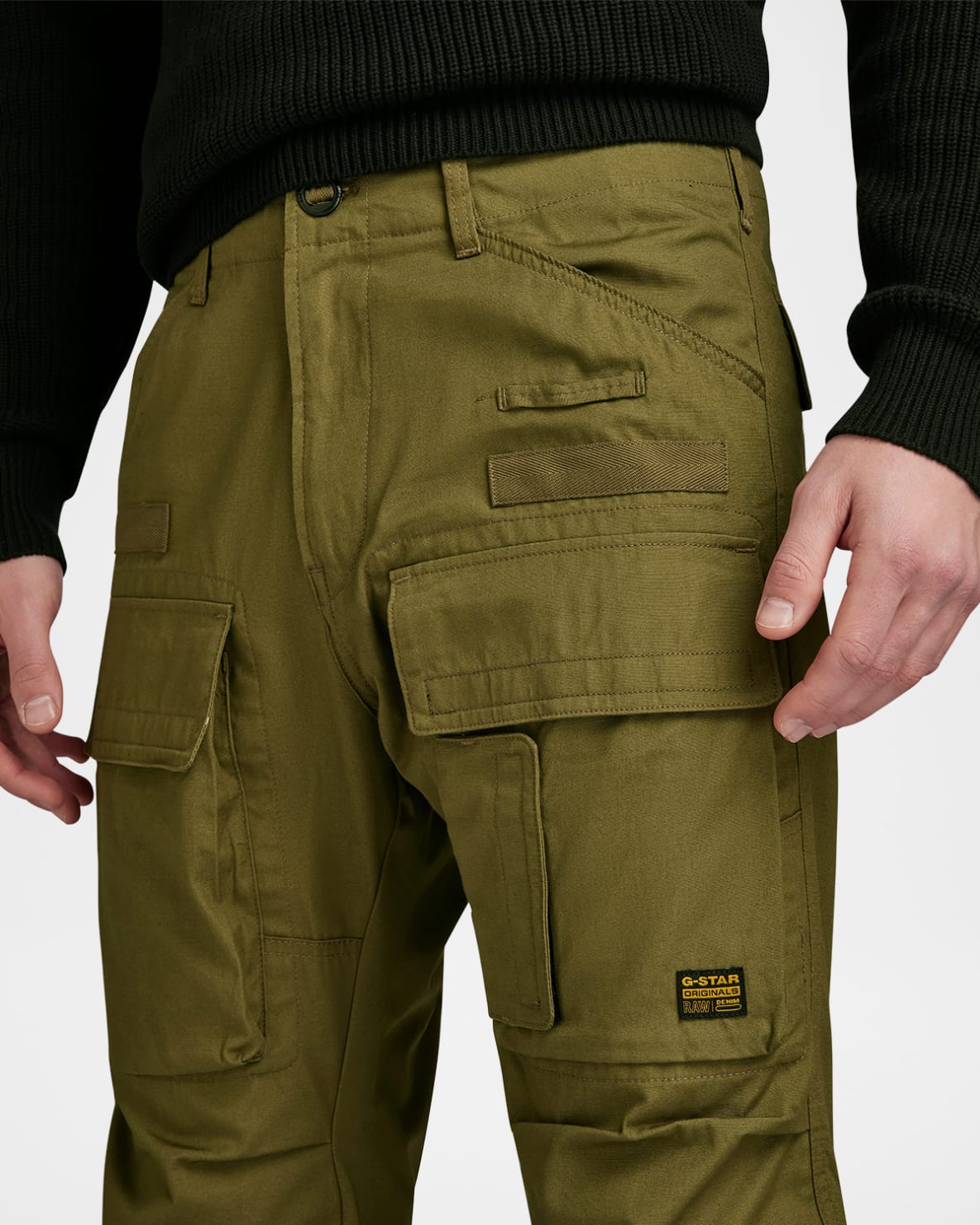 3D Regular Tapered Cargo Pants